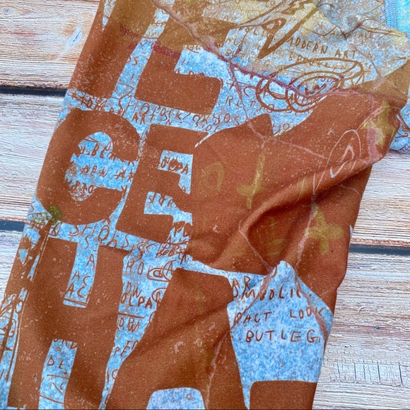 ✨VINTAGE NIYAMA SOL PEACE HIGH WAISTED BAREFOOT LEGGING M - Picture 5 of 9